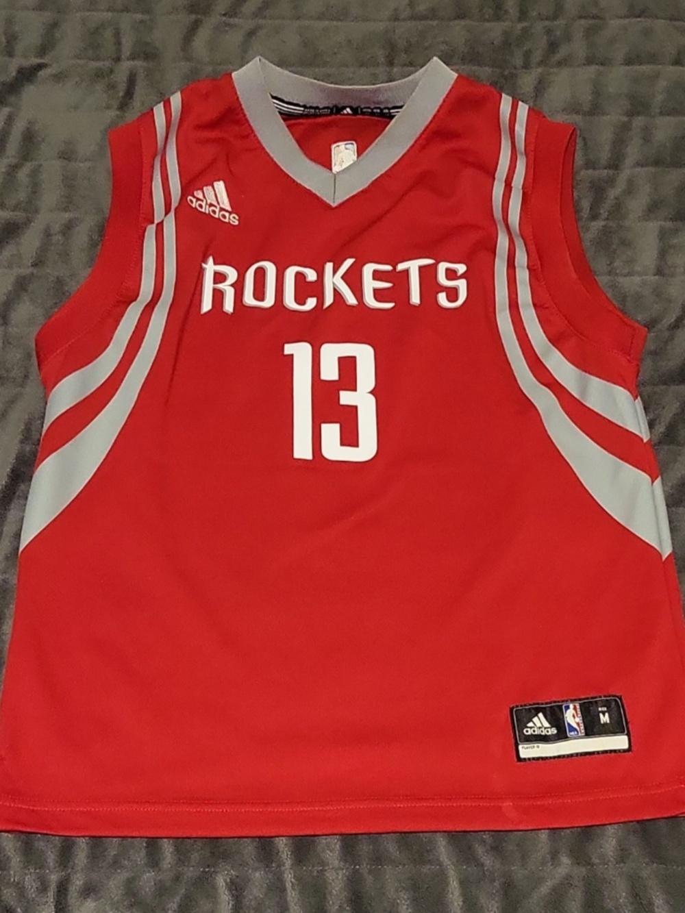 Adidas Houston Rockets James Harden #13 NBA Jersey Boys Medium Red